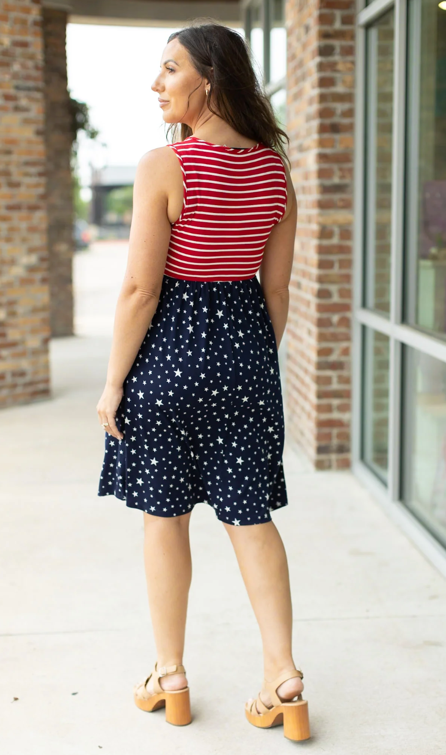 Kelsey Tank Dress - Stars & Stripes