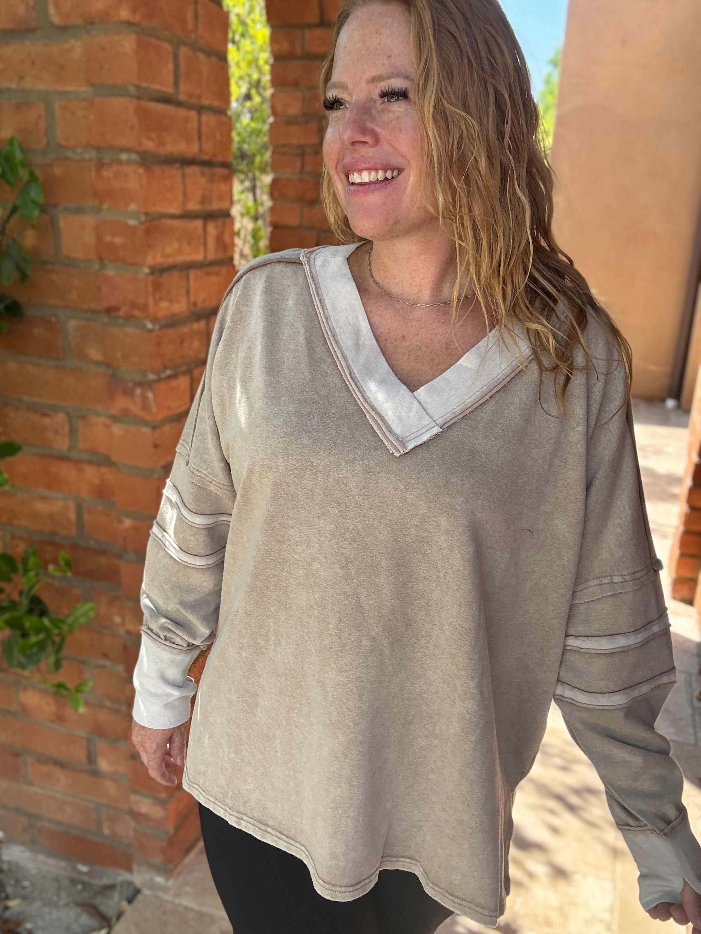 V-neck Long Sleeve by White Birch
