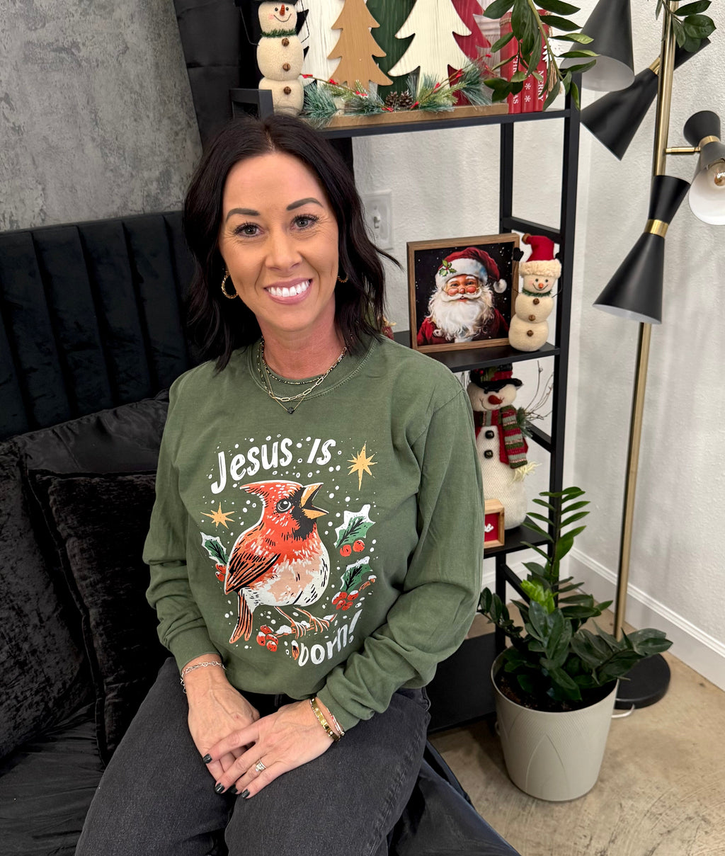 Jesus is Born Short or Long Sleeve Graphic Tees