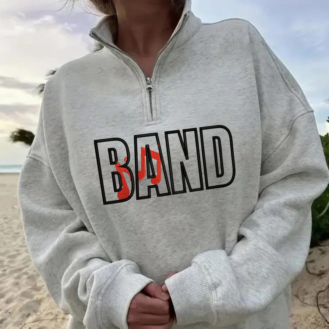 Embroidered Sports 1/2 Zip