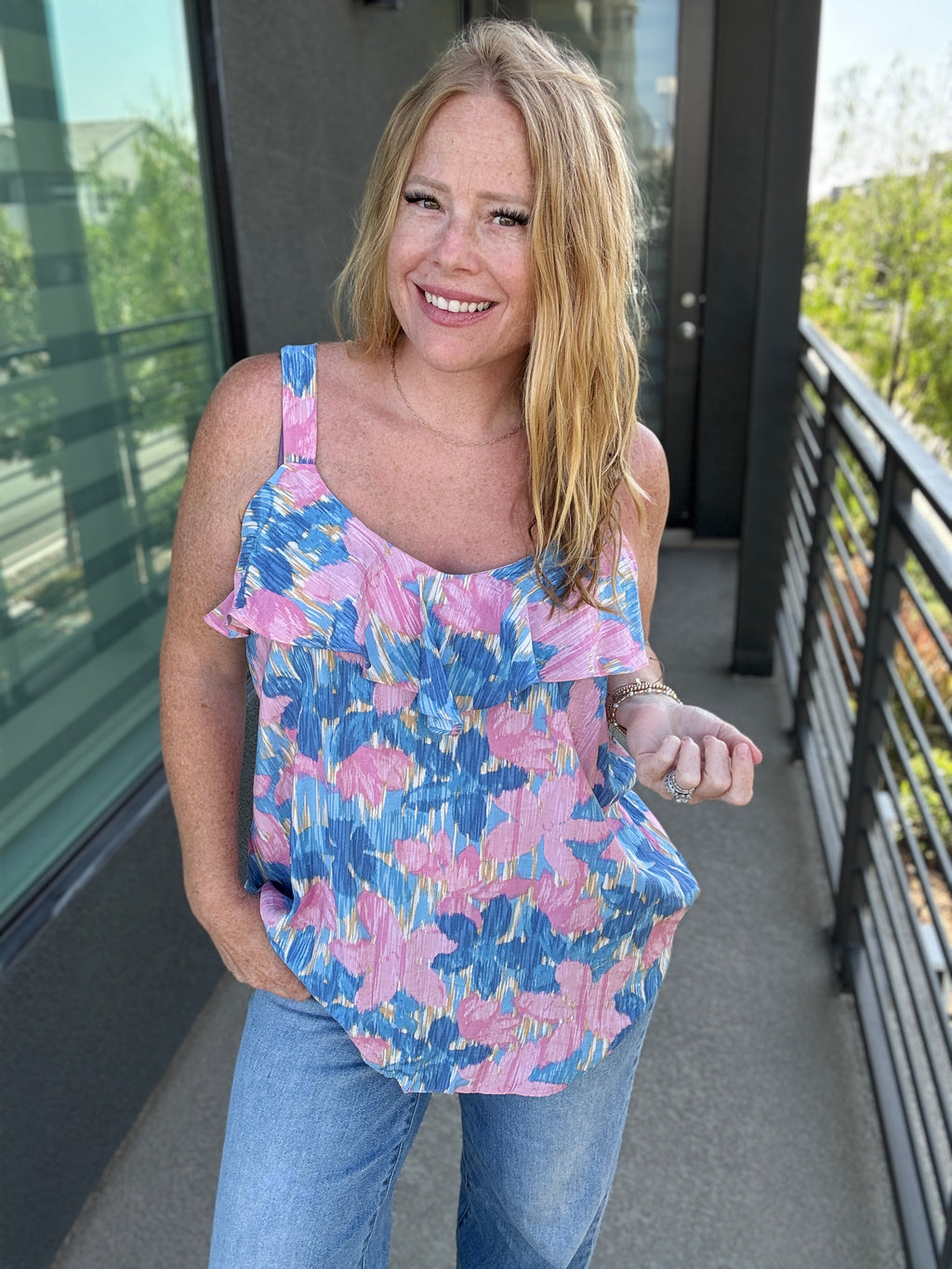 Fantasy Florals Tank by Sew in Love