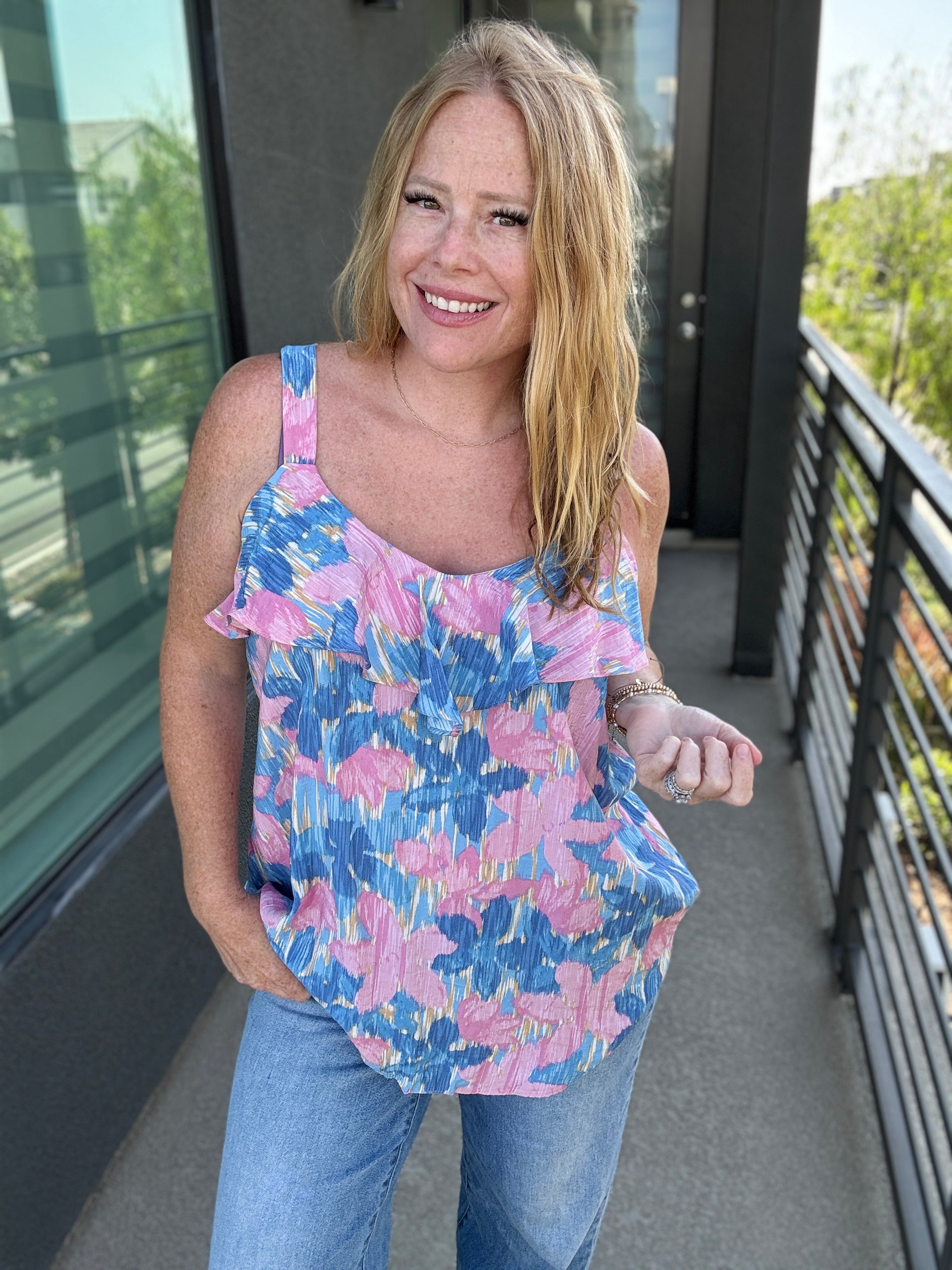 Fantasy Florals Tank by Sew in Love