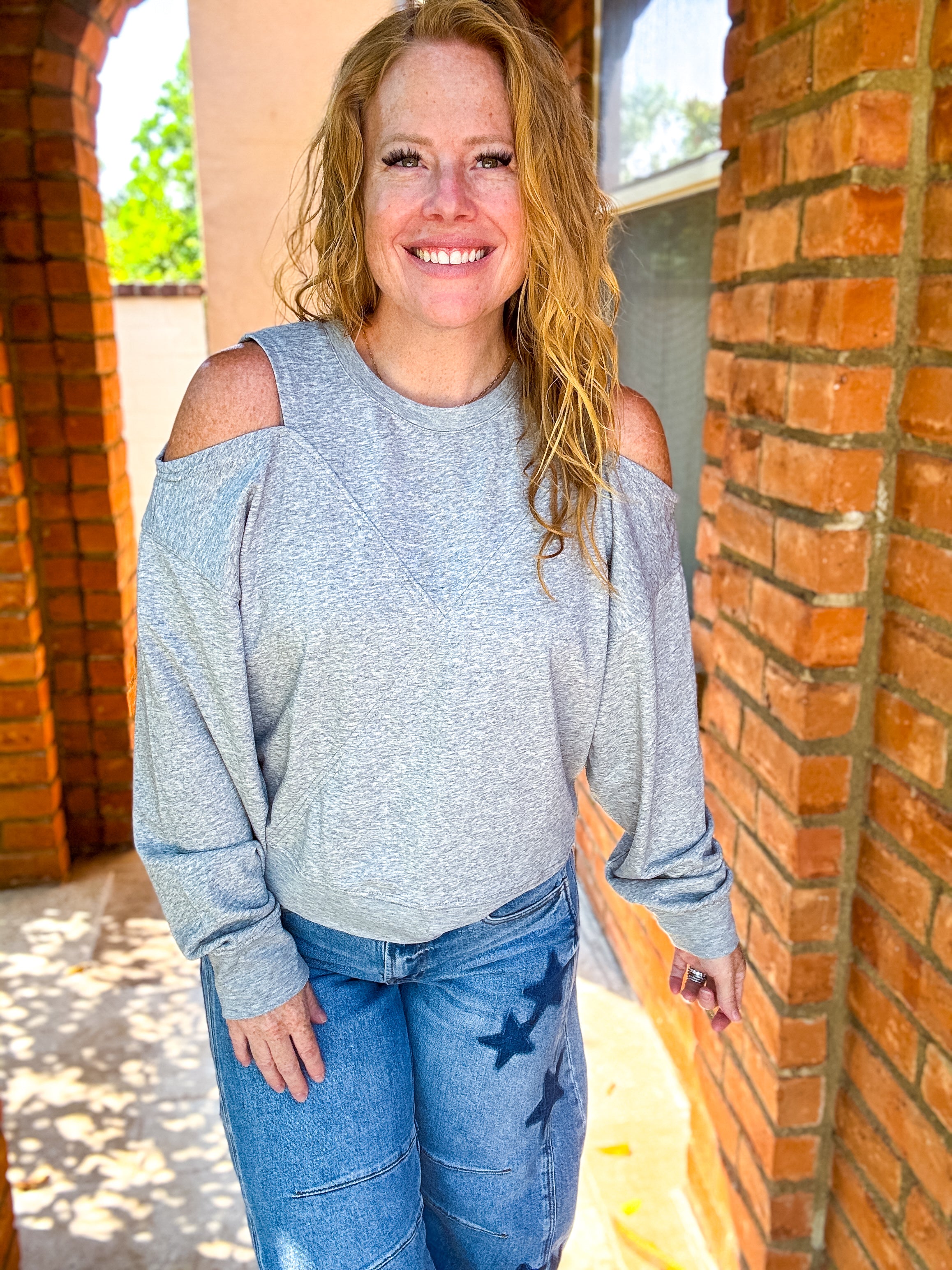 All I Want Cold Shoulder Top by White Birch