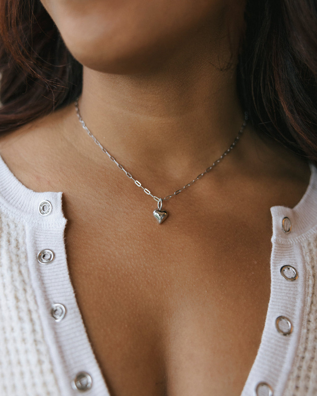 Mini Paperclip Chain Necklace