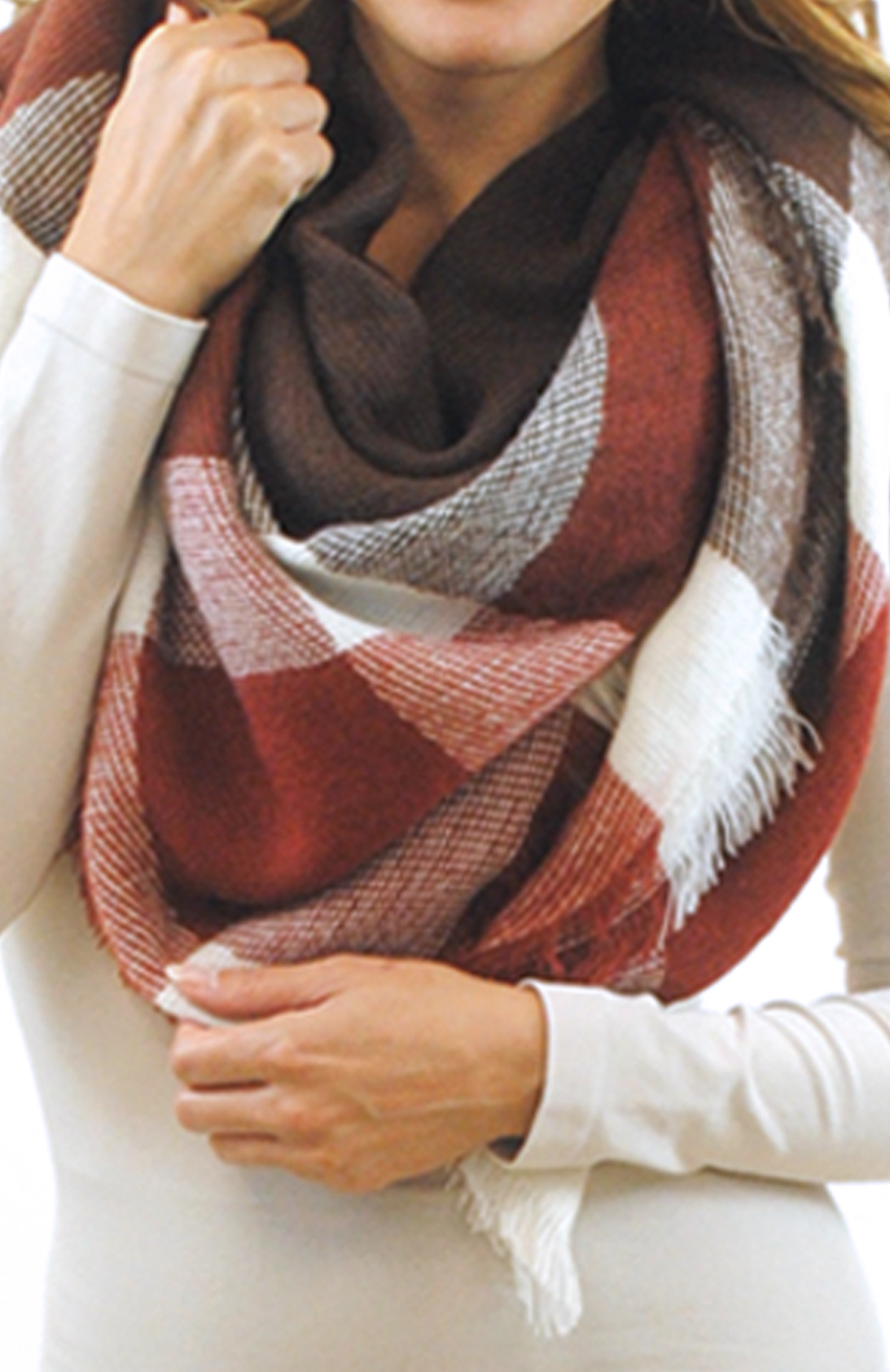 Cozy Knit Blanket Scarf