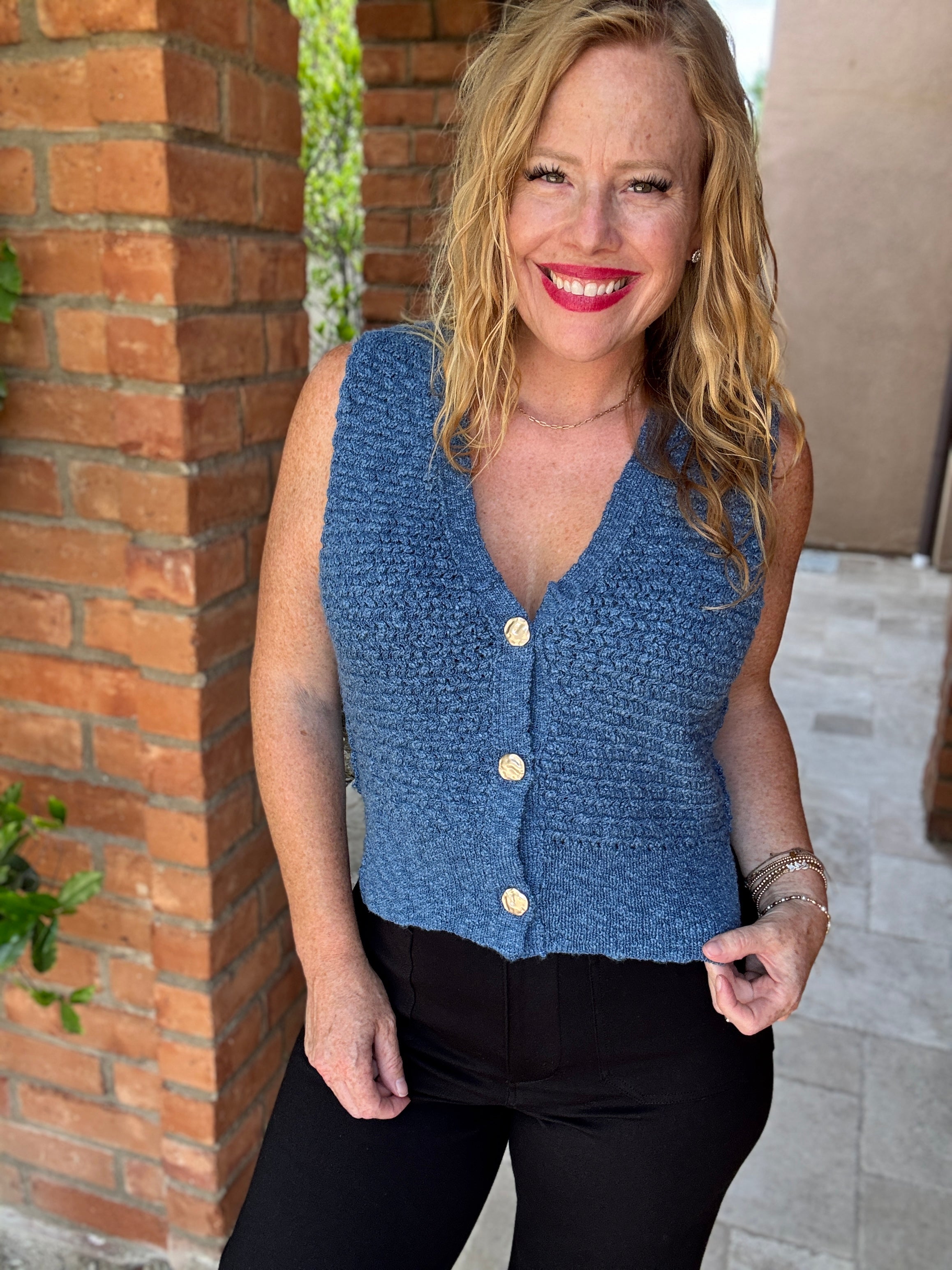 V-Neck Vest by Sew In Love