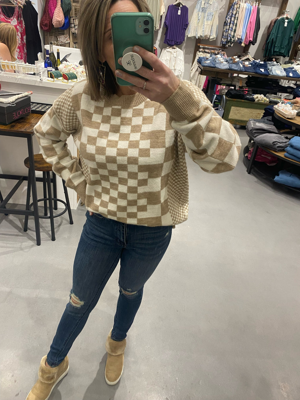 Charlie Tummy Control Distressed Skinny Jeans