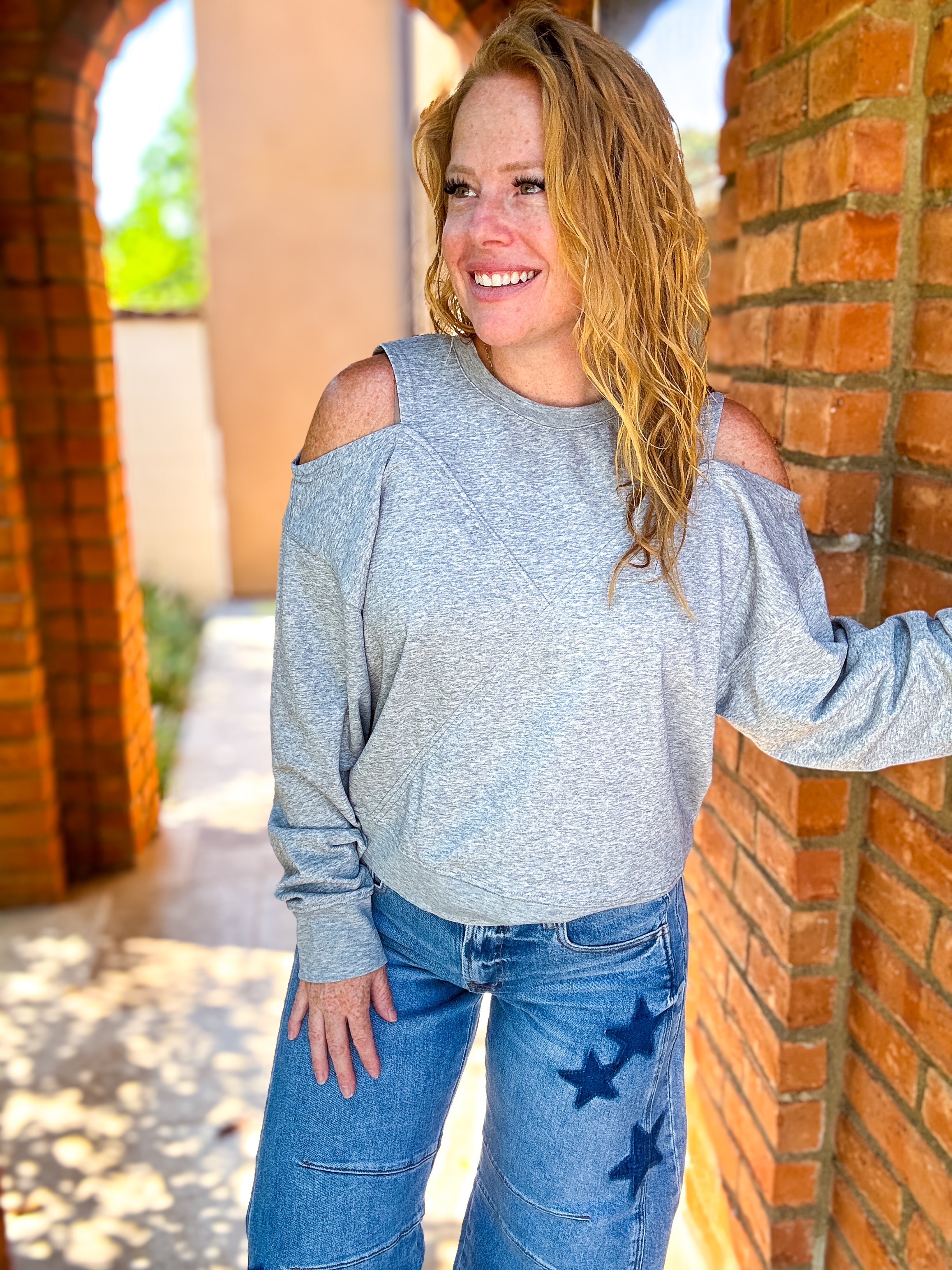 All I Want Cold Shoulder Top by White Birch