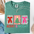 Merry & Bright Bows Graphic Tee