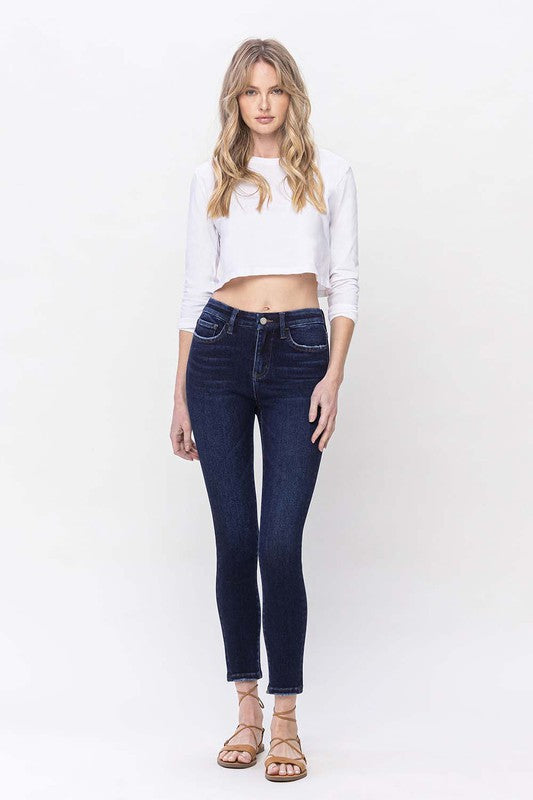 High Rise Ankle Skinny Jeans