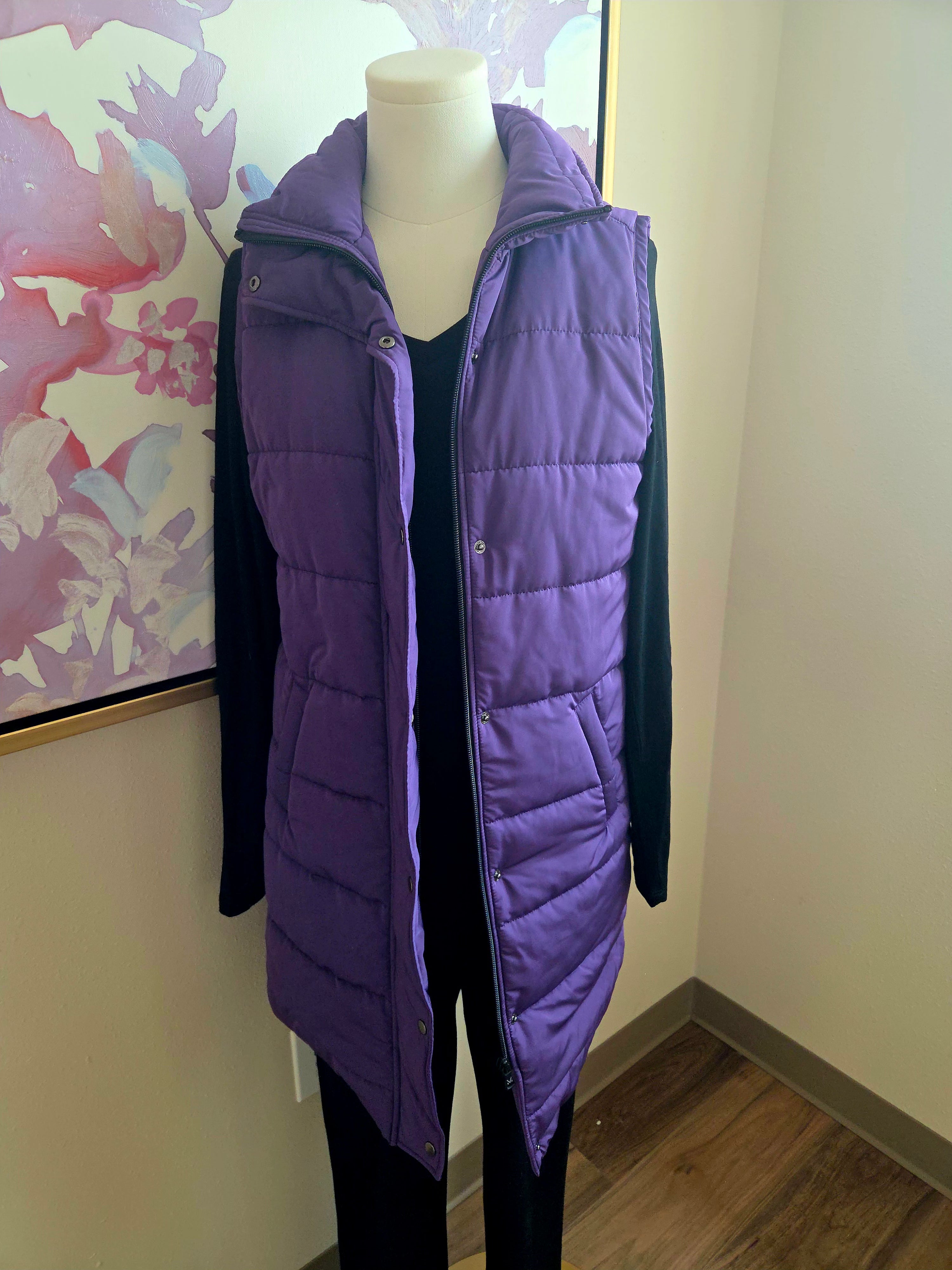 IN STOCK Harlow Long Vest - Purple
