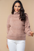 Leaves are Falling Cowl Neck Sweater