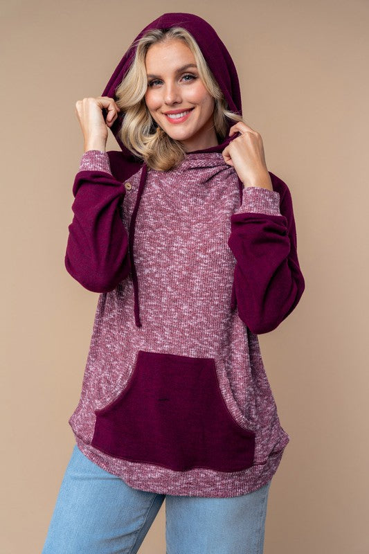 By the Fireside Fuzzy Soft Hoodie in 2 Colors