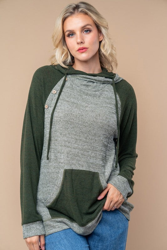 By the Fireside Fuzzy Soft Hoodie in 2 Colors