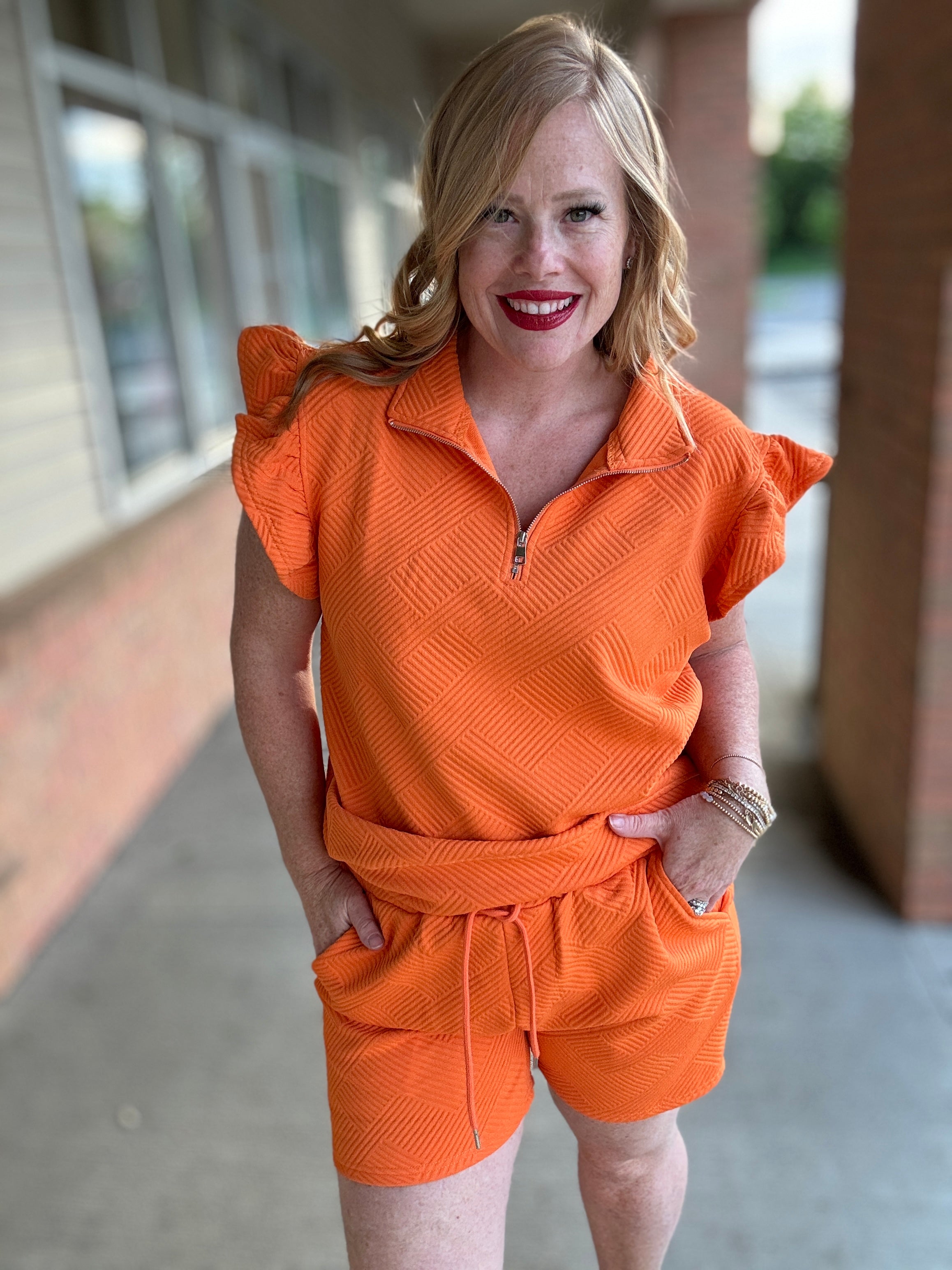 Golden Isle Texture Flounce Set in 13 Colors