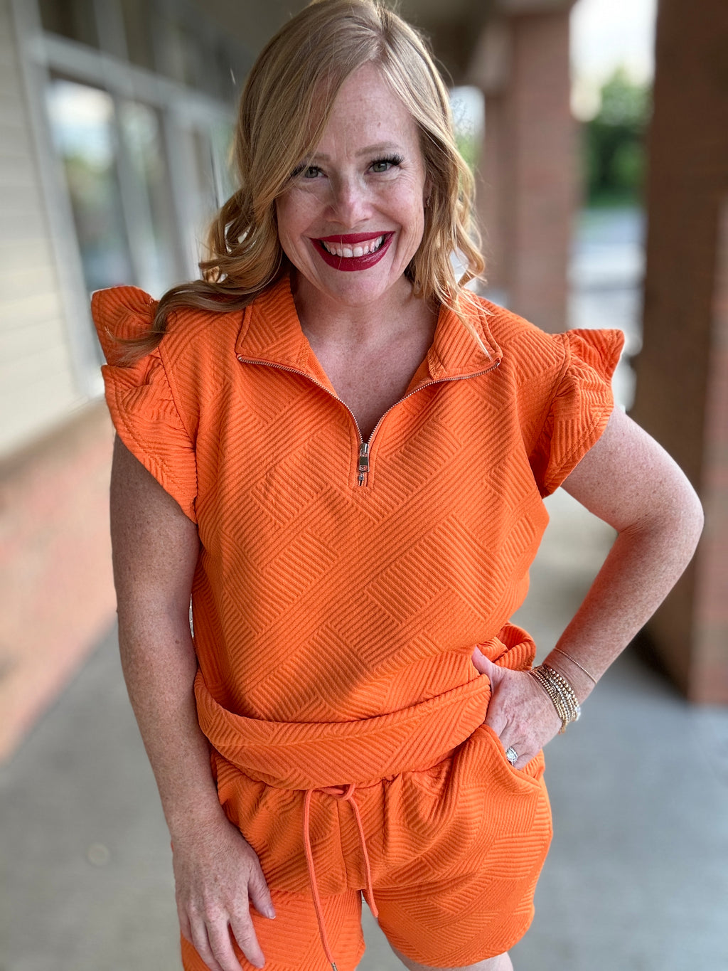 Golden Isle Texture Flounce Set in 13 Colors