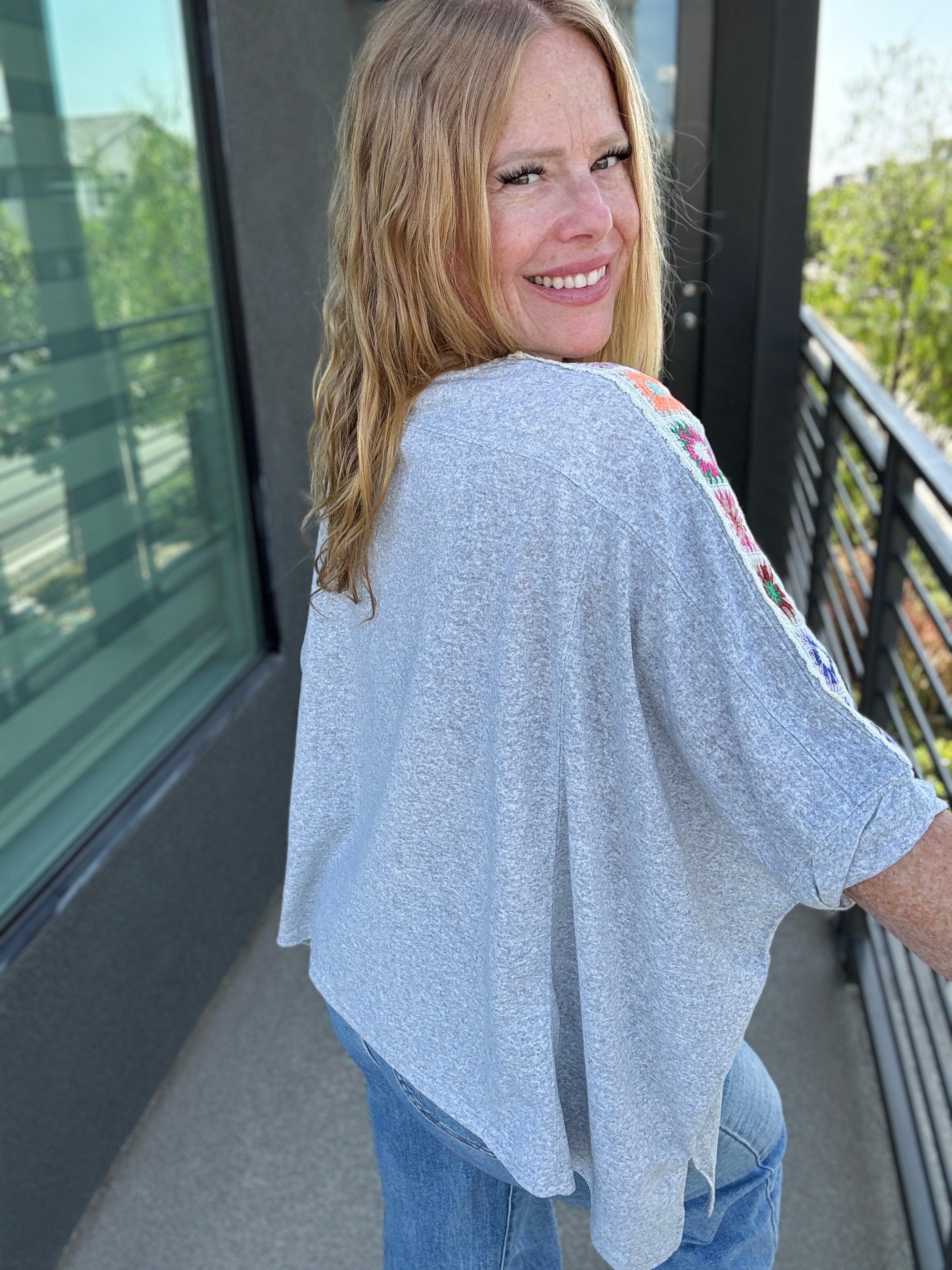 A Touch of Crochet Tunic Top by Davi & Dani