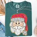 Pink and Red Santa Graphic Tee