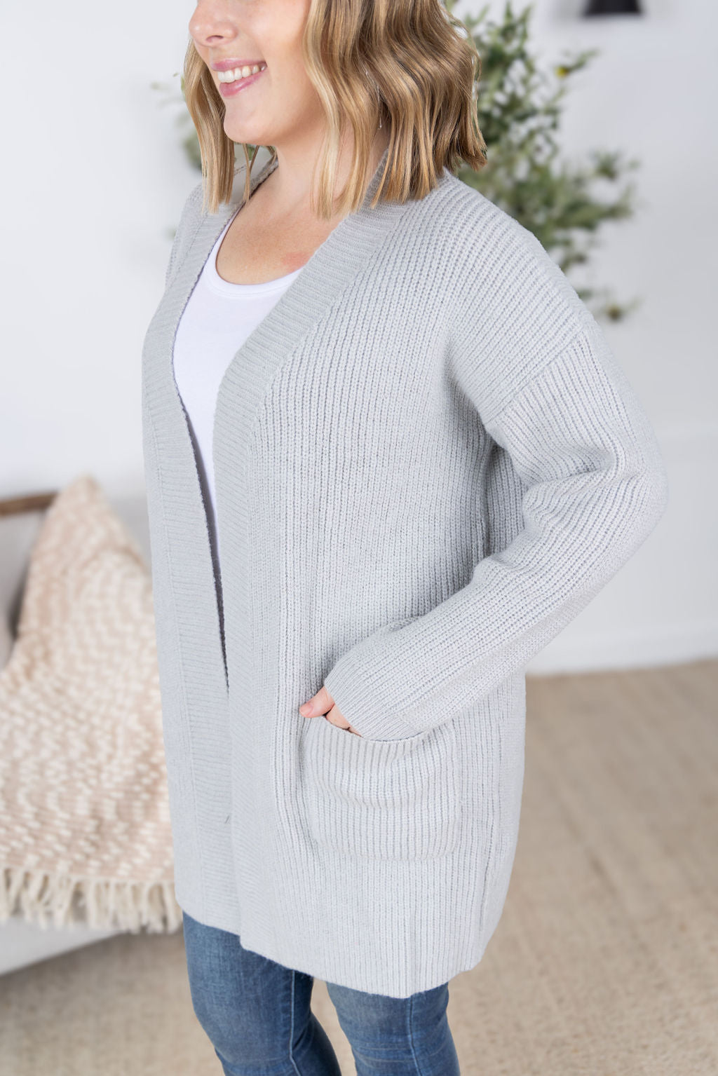 IN STOCK Layla Sweater Cardigan - Grey FINAL SALE