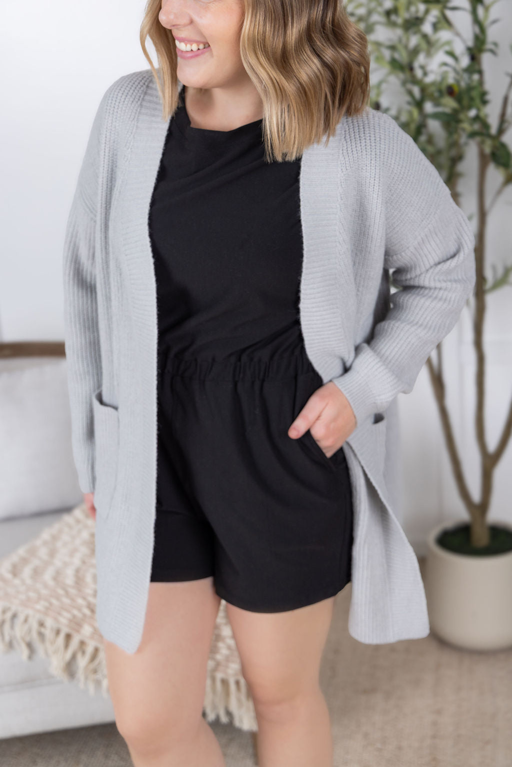 IN STOCK Layla Sweater Cardigan - Grey FINAL SALE