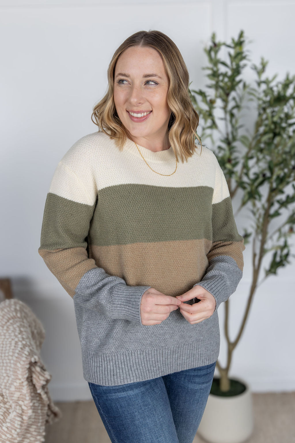 IN STOCK Colorblock Sweater - Neutral Mix