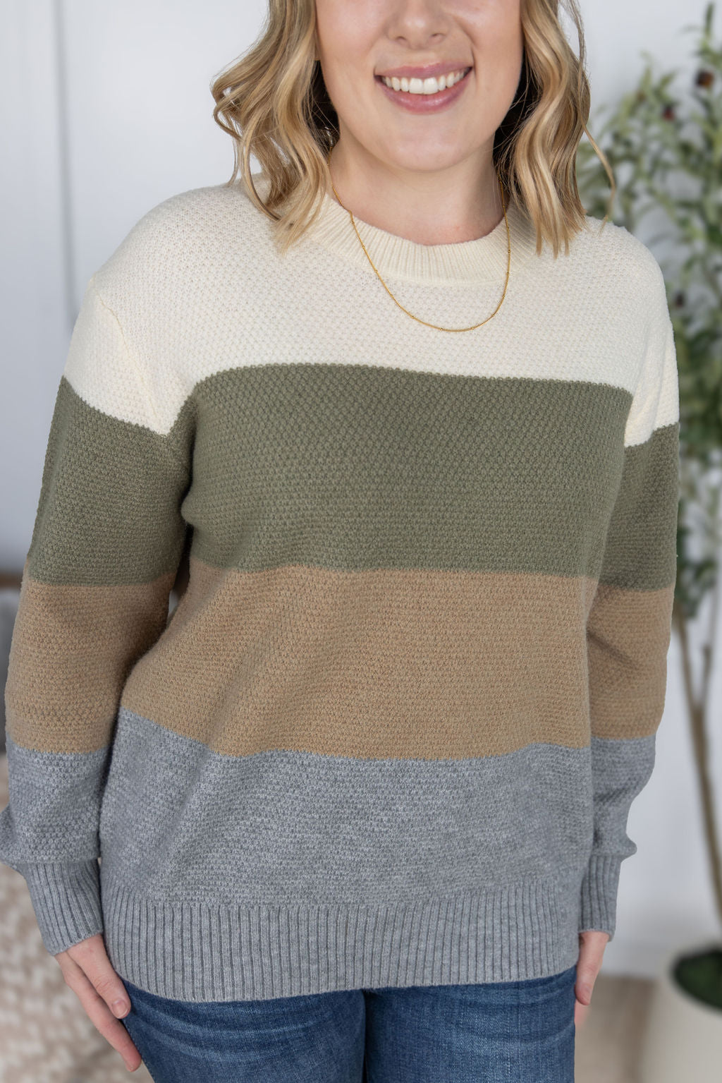 IN STOCK Colorblock Sweater - Neutral Mix