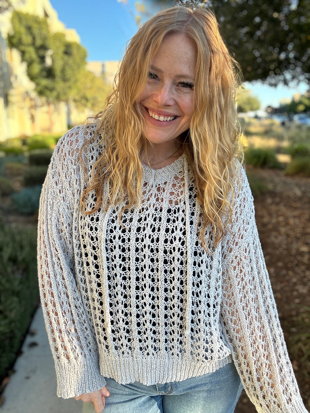 Barefoot Soul Crochet Knit Sweater