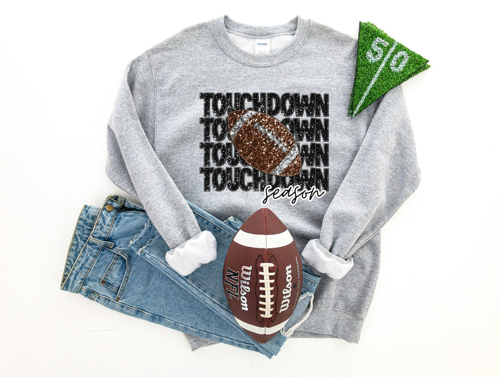 Football Game Day Bling Sweatshirt