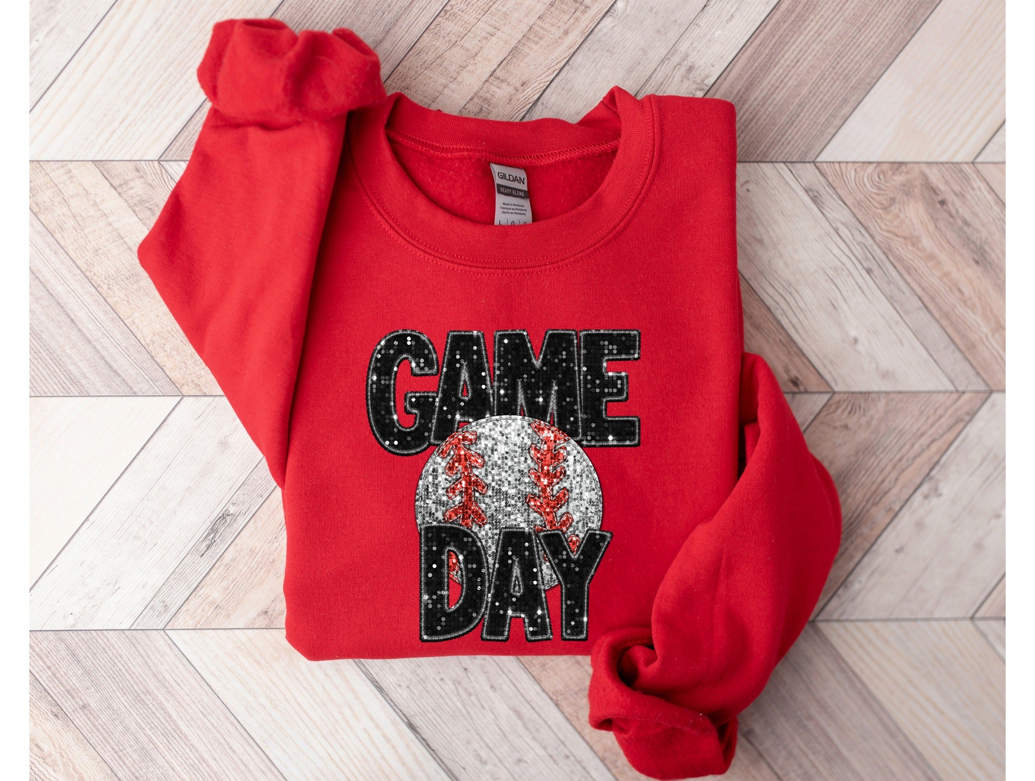 Baseball Game Day Bling Sweatshirt