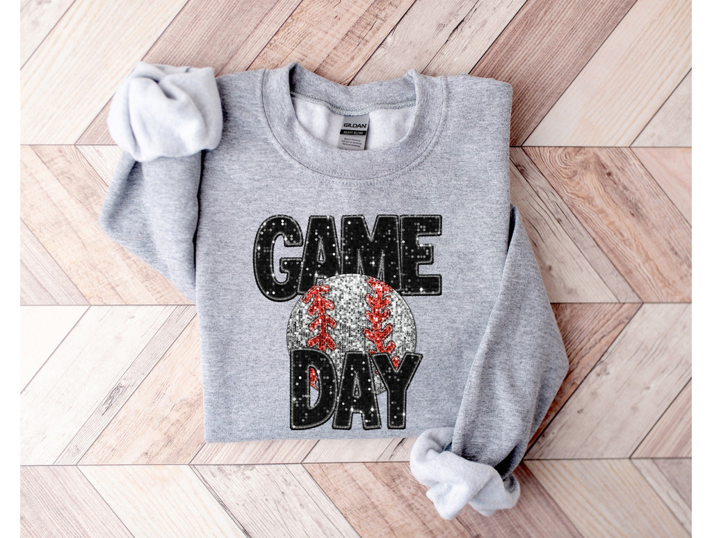 Baseball Game Day Bling Sweatshirt