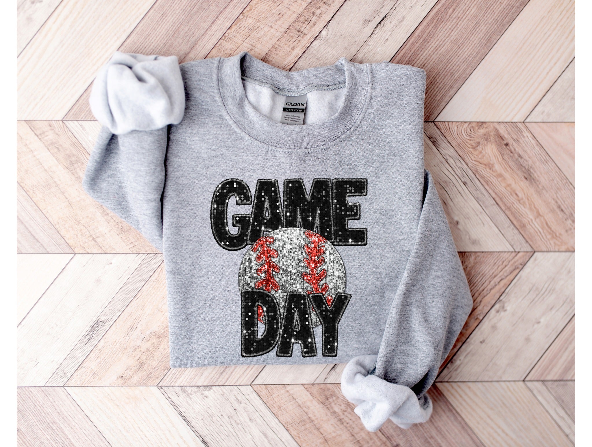 Baseball Game Day Bling Sweatshirt