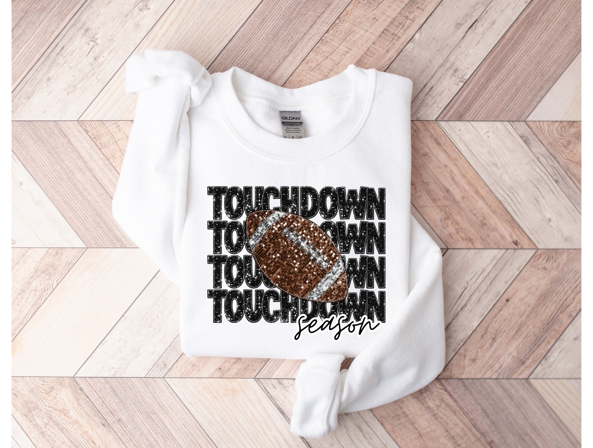 Football Game Day Bling Sweatshirt