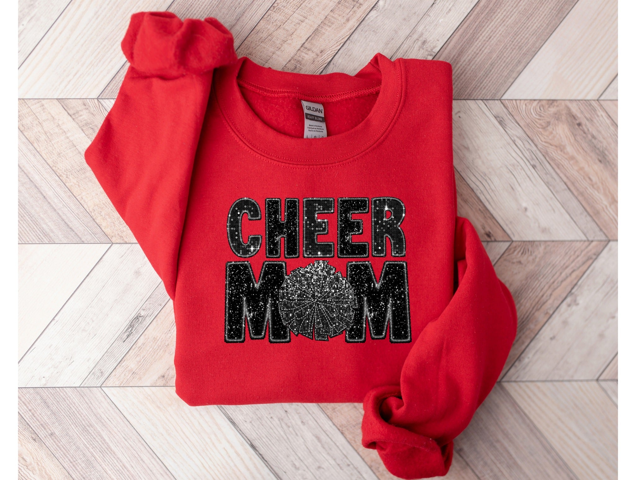 Cheer Mom Bling Sweatshirt