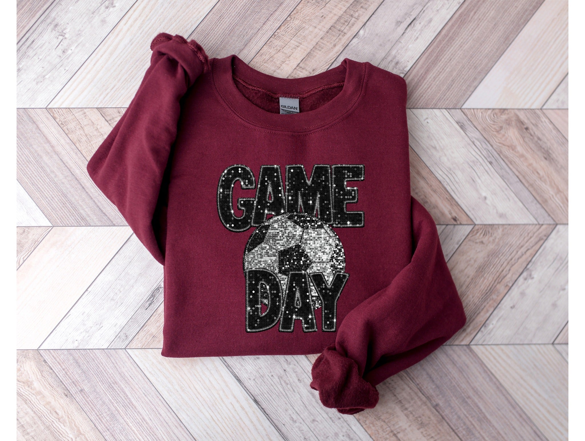 Soccer Game Day Bling Sweatshirt