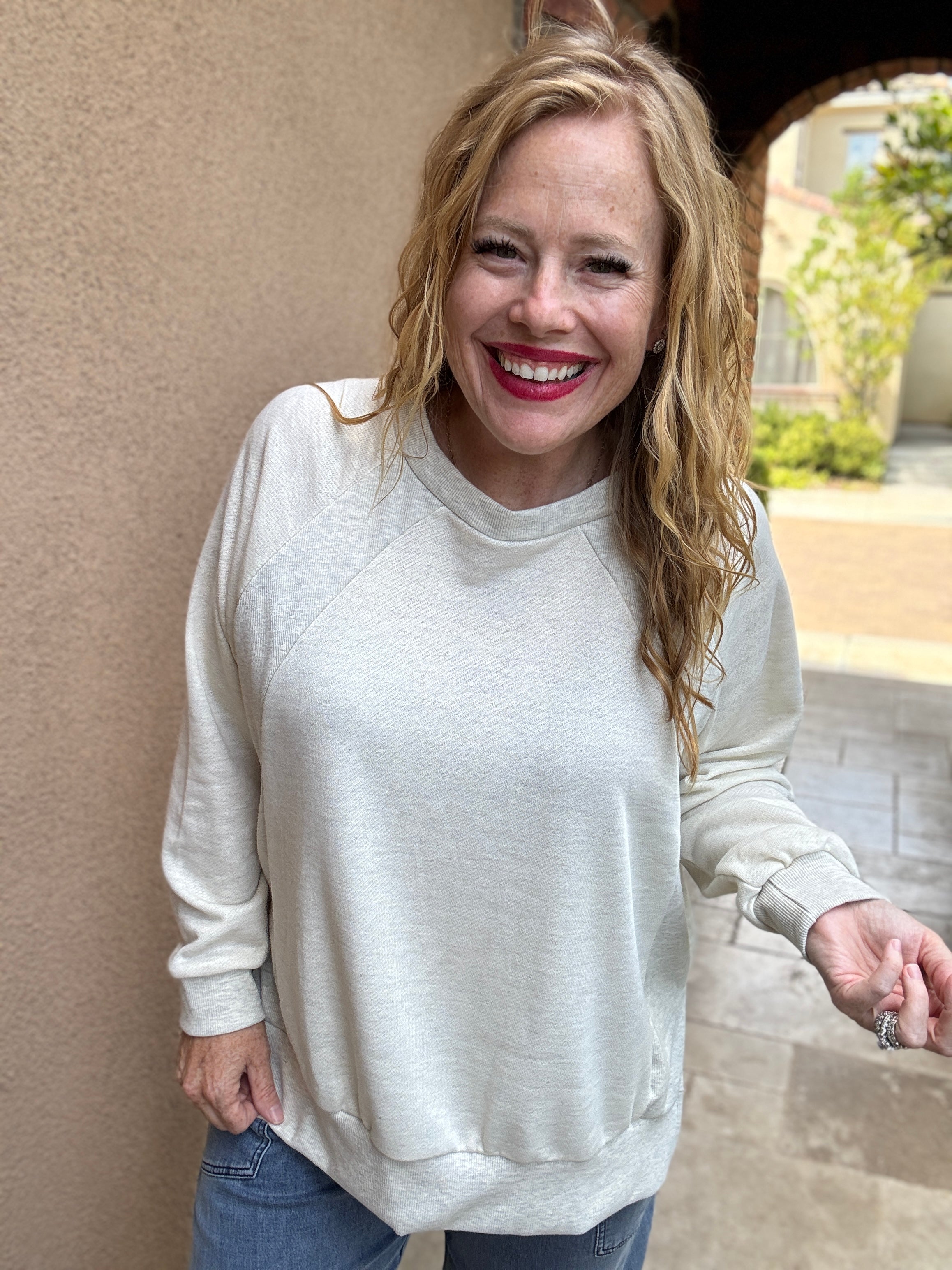 Long Sleeve French Terry Top by Sew In Love