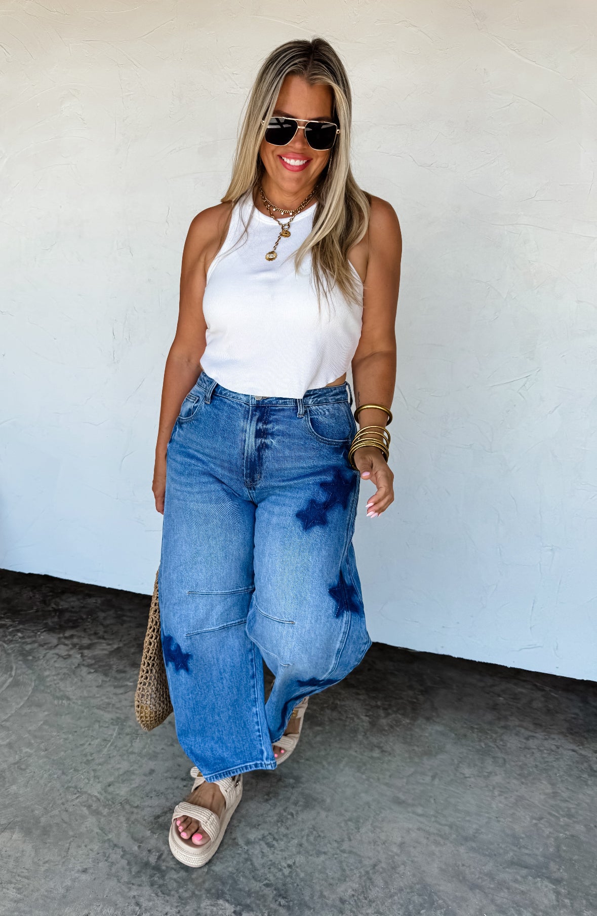 Born to Shine Barrel Jeans