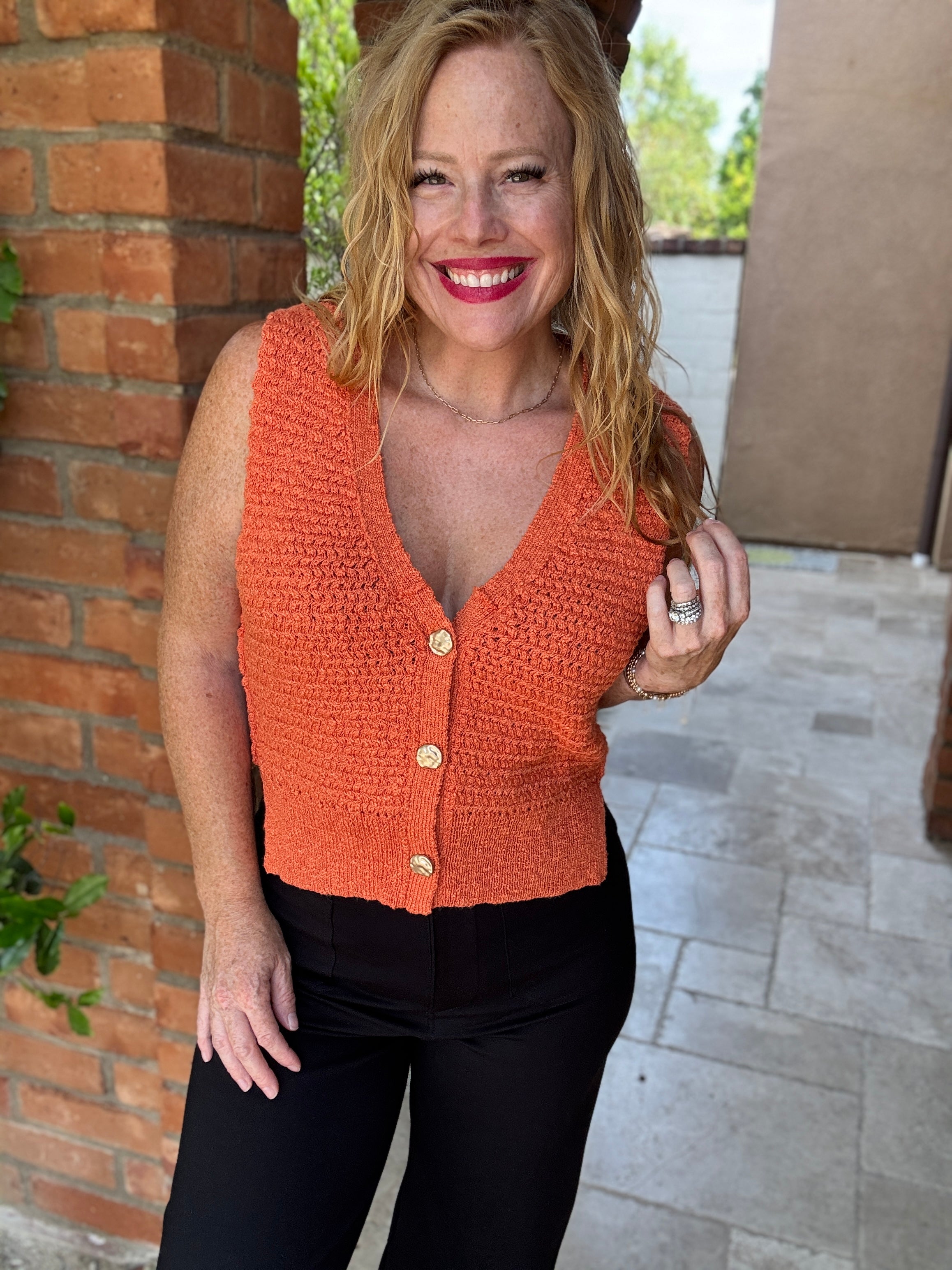 V-Neck Vest by Sew In Love