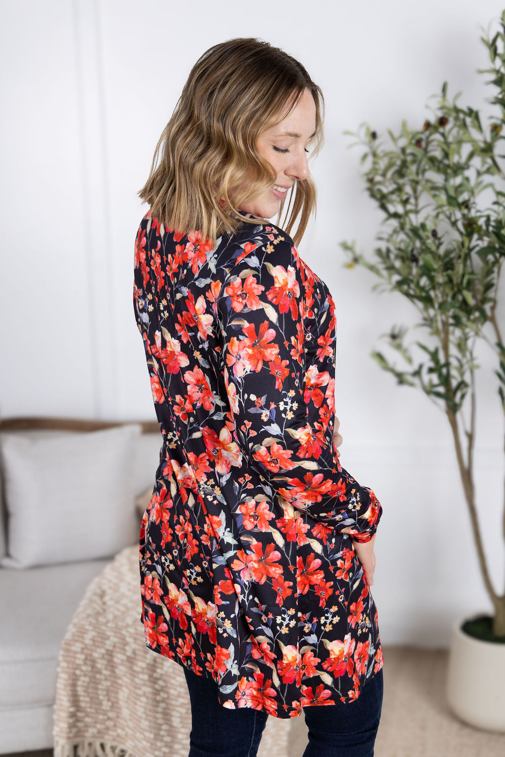 IN STOCK Classic Cardigan - Sunset Floral