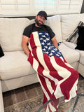 American Flag Comfy Luxe Blanket