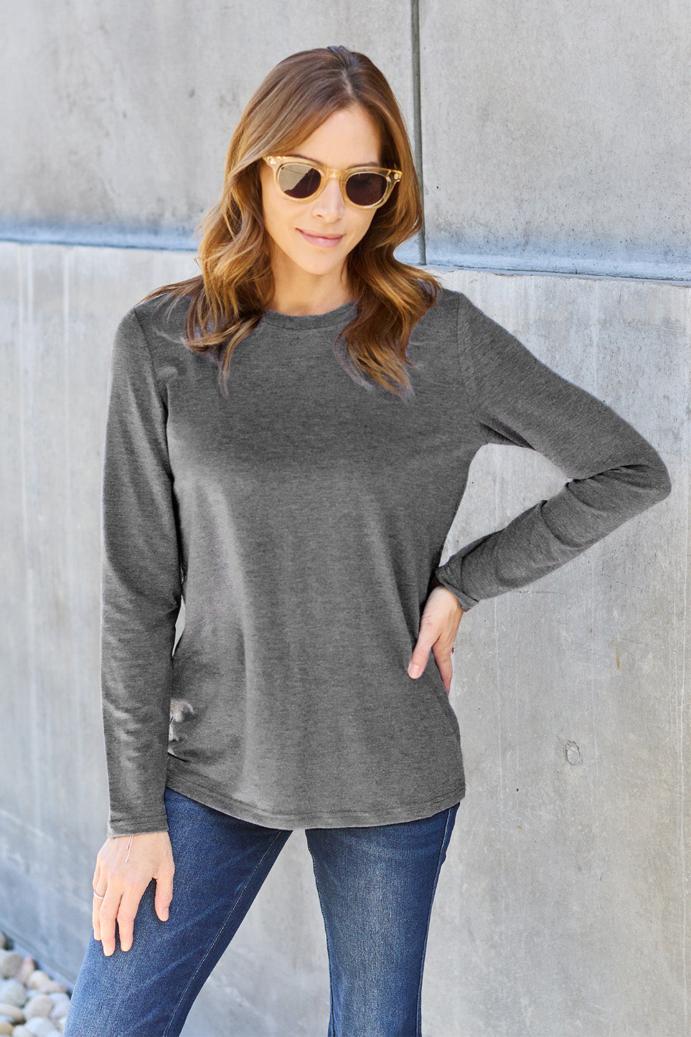 Black Friday Round Neck Long Sleeve Top