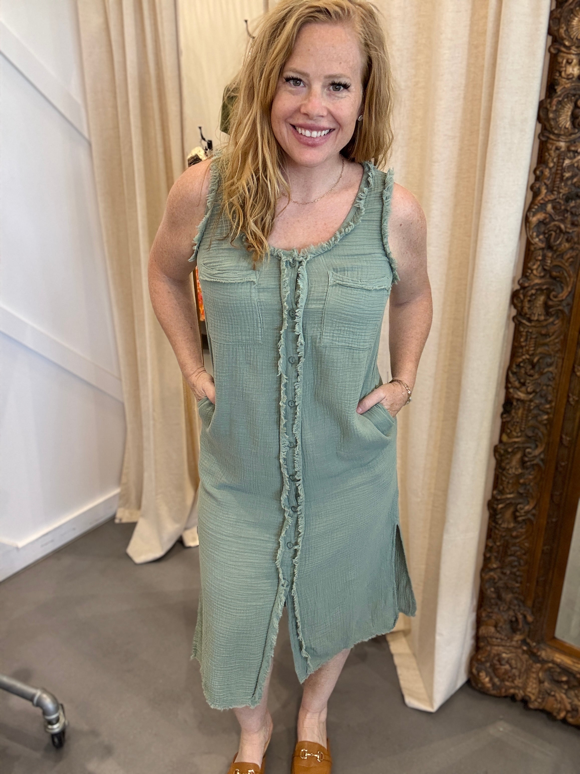 Mantoloking Linen Dress *AndTheWhy Live*