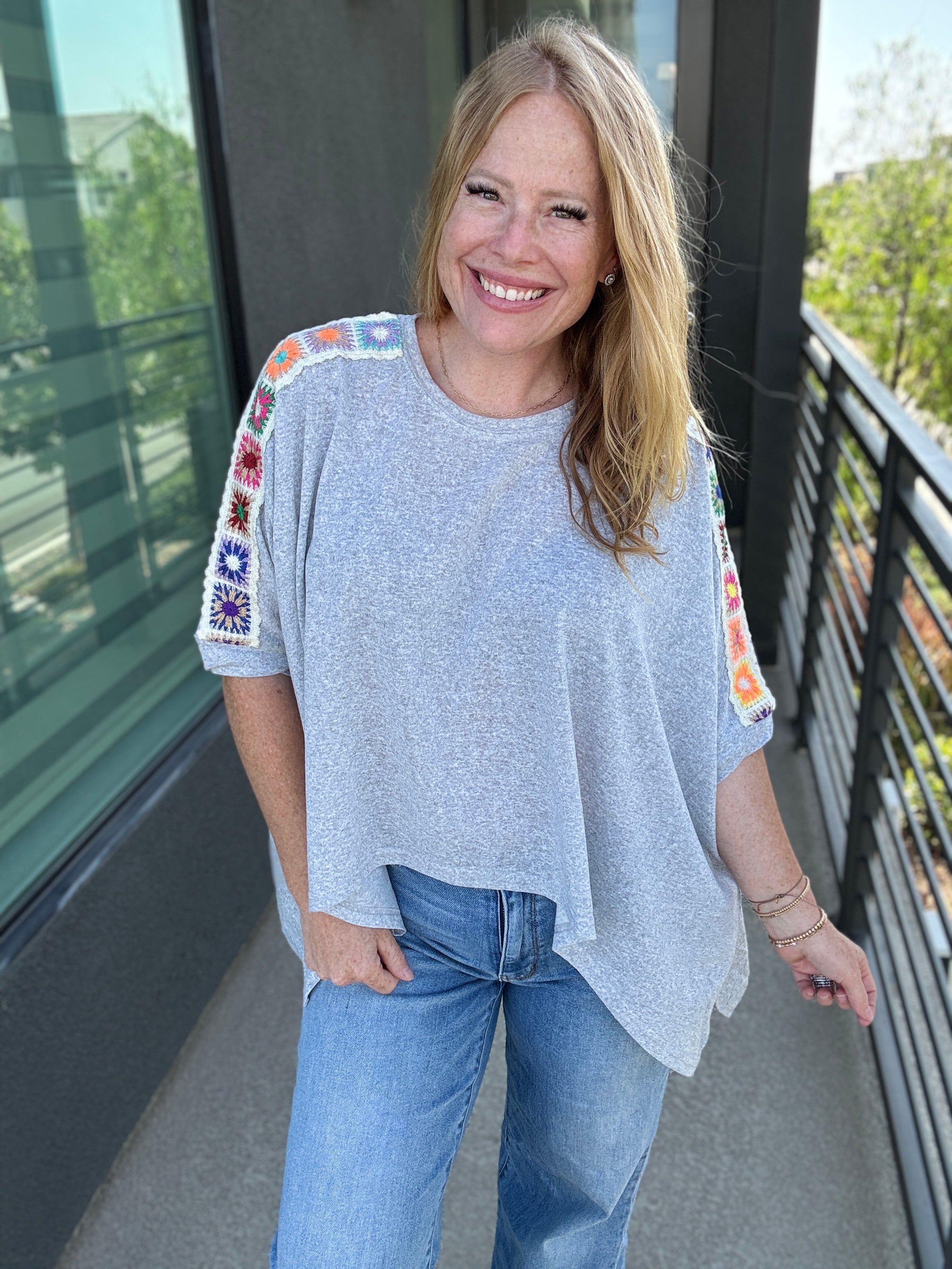A Touch of Crochet Tunic Top by Davi & Dani