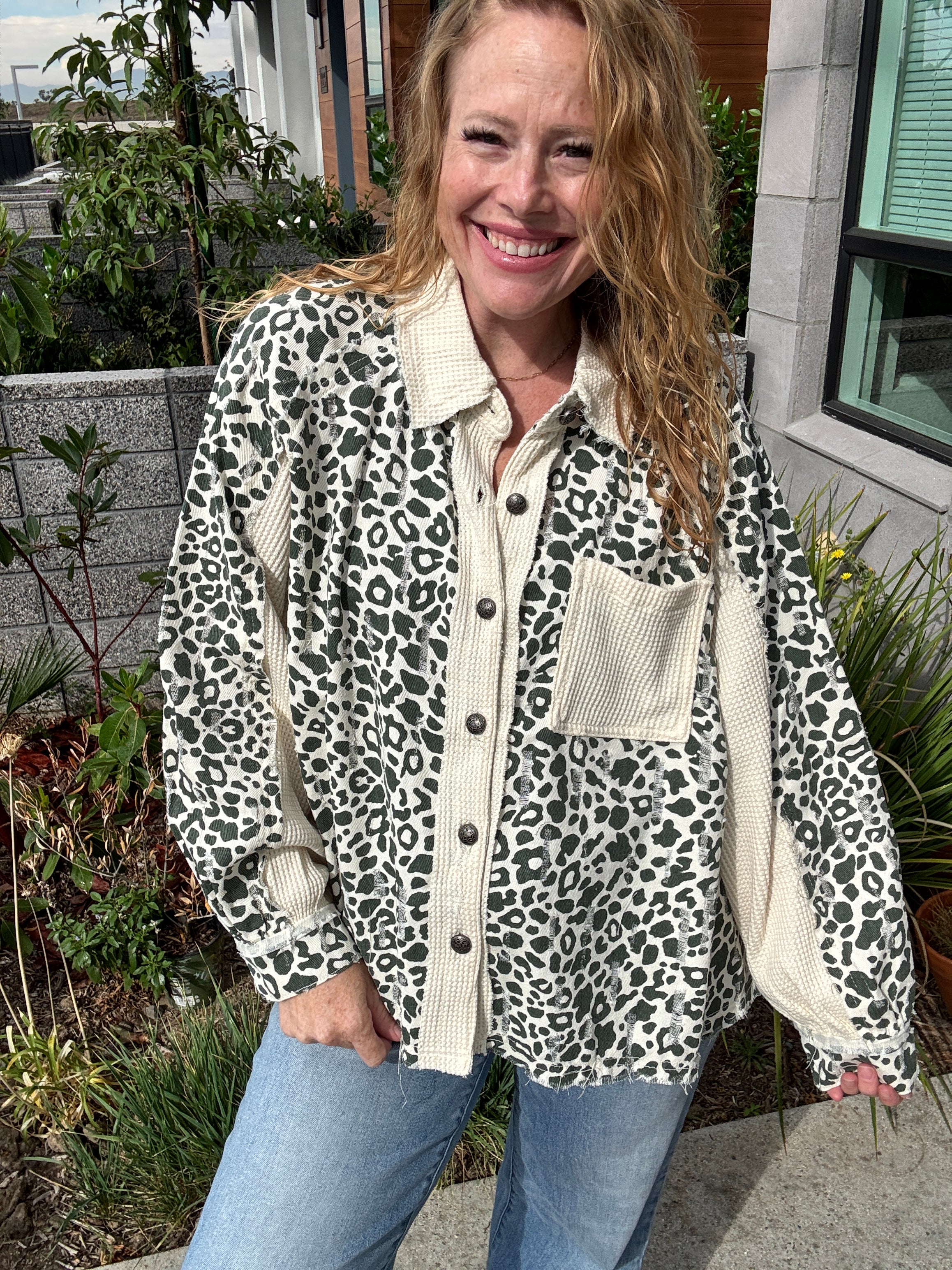 Feline Fine Shacket by POL