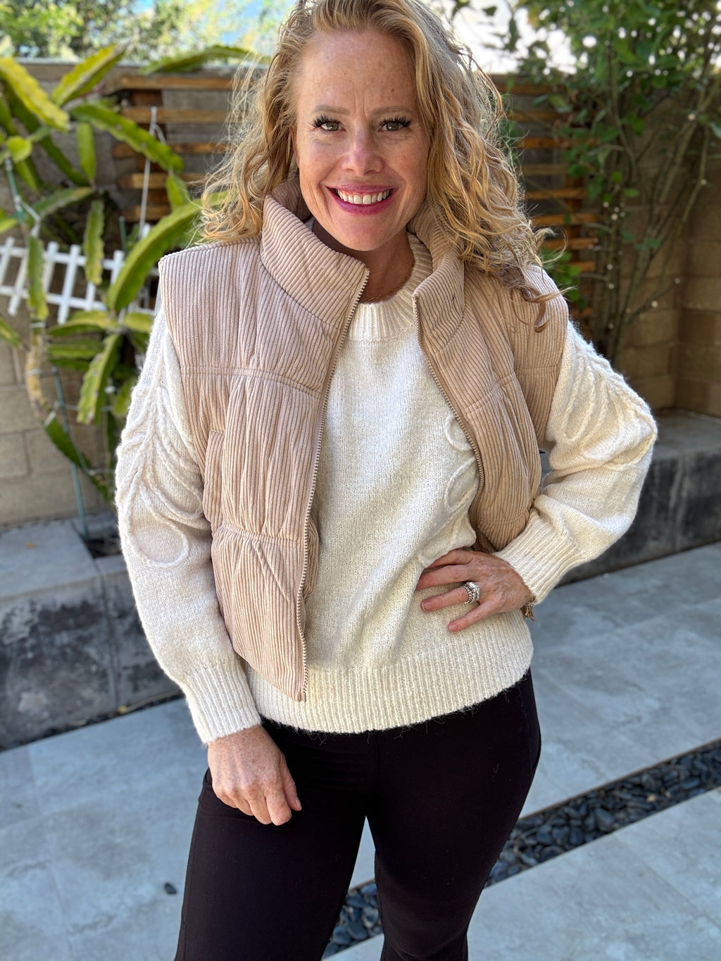 Curduroy Cutie Zip Vest