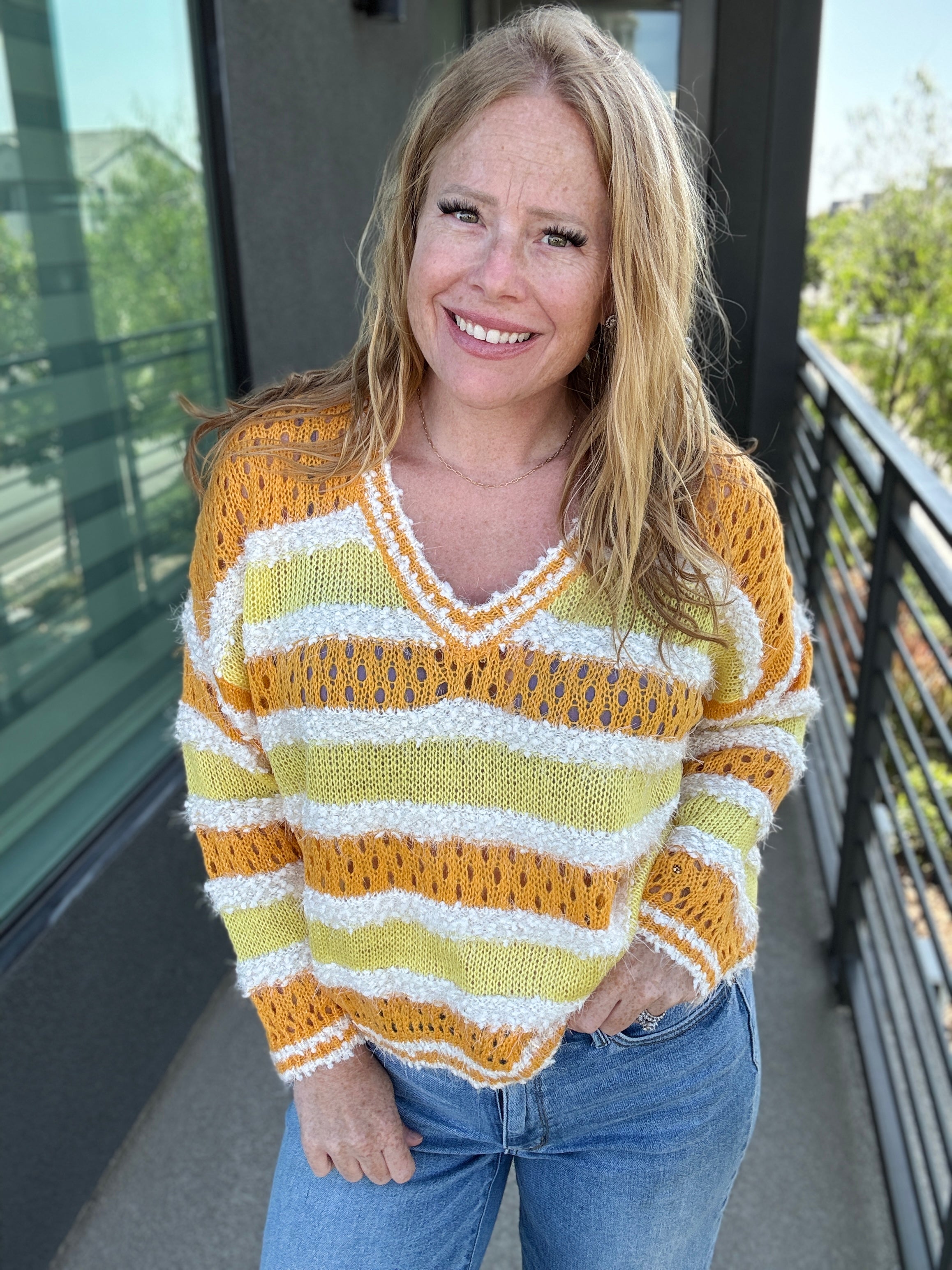 Sunshine on my Mind Sweater by Davi & Dani