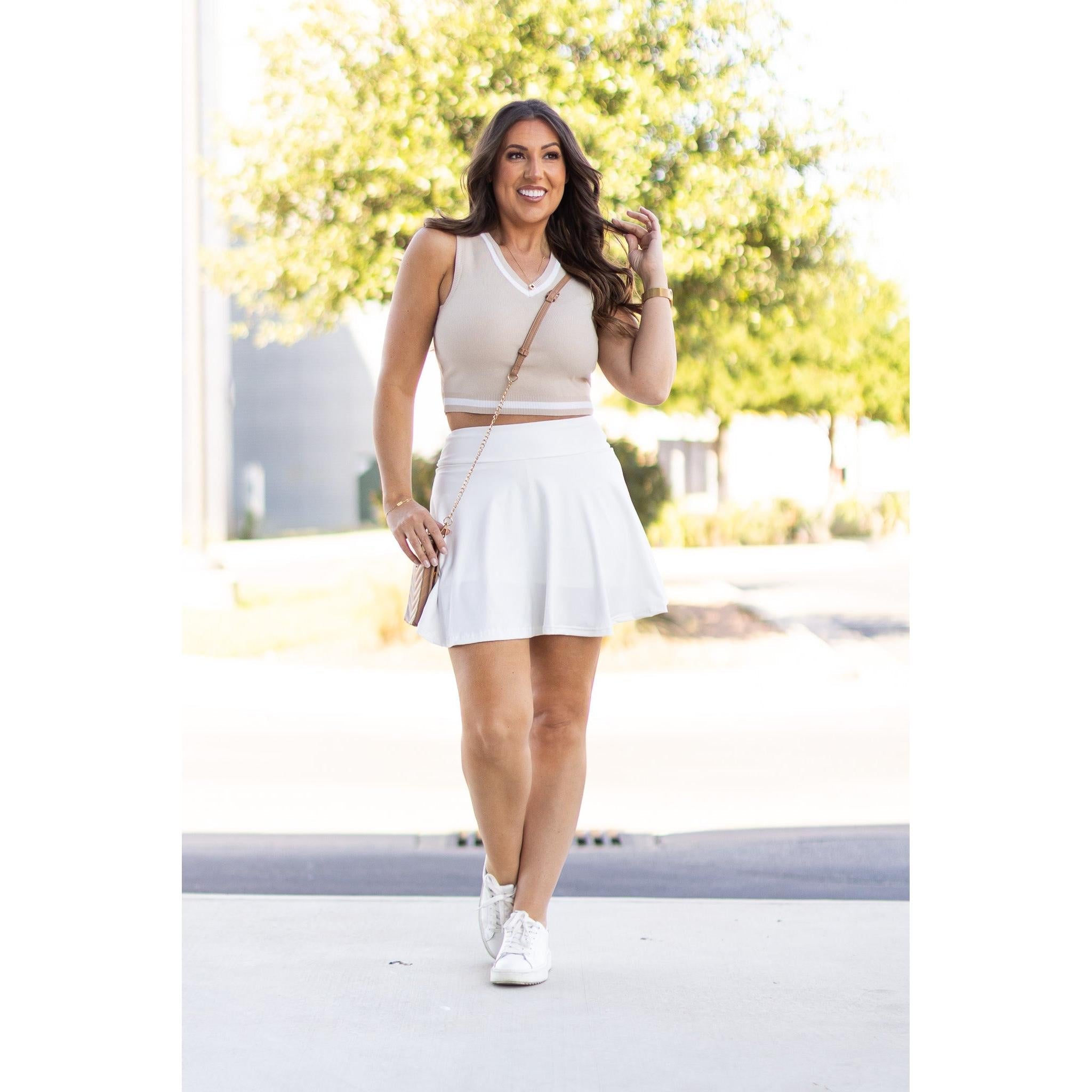 The Wendy - White Skort