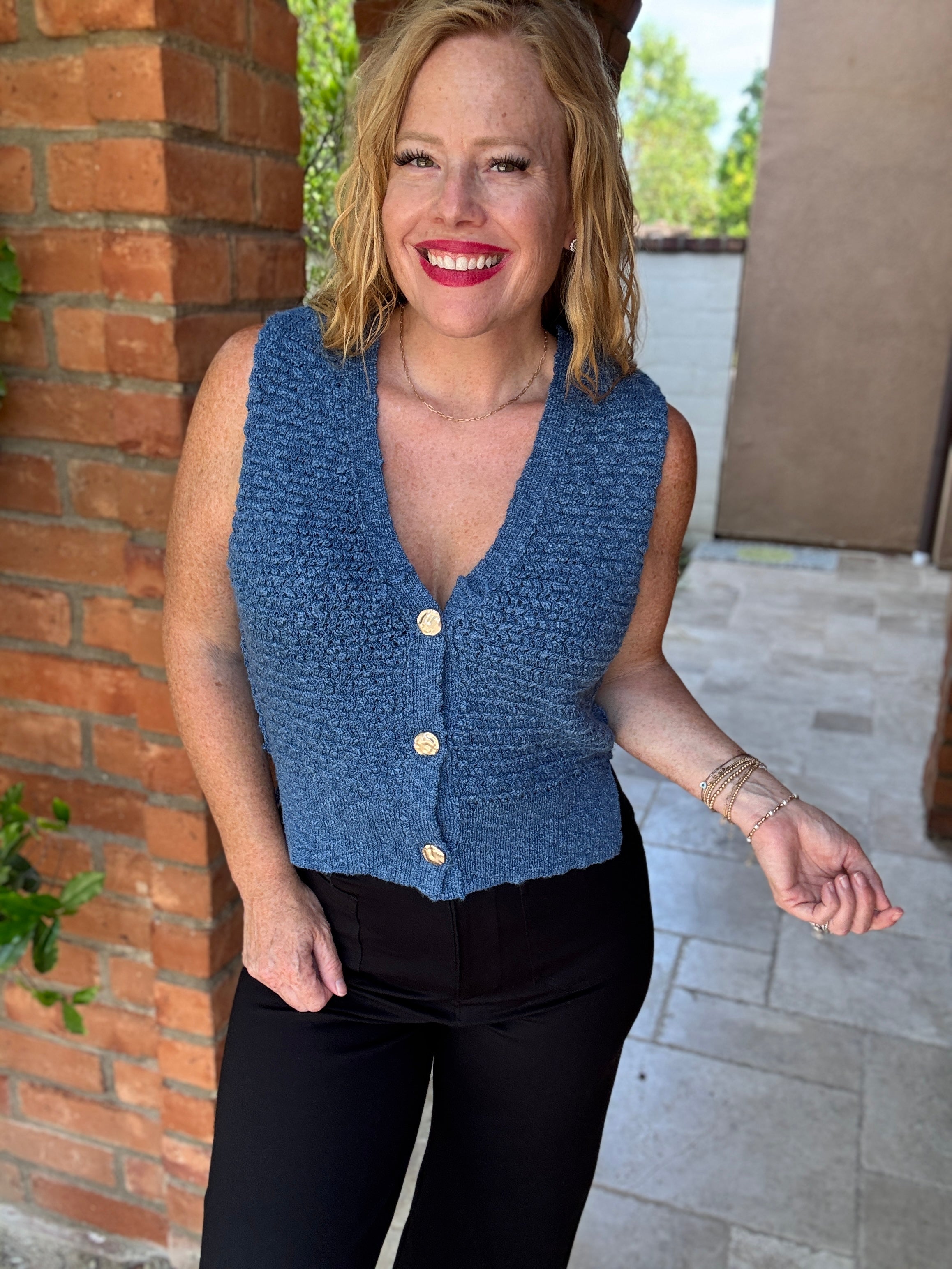 V-Neck Vest by Sew In Love