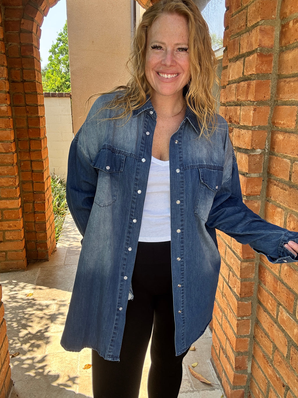 Give Love Shacket by White Birch