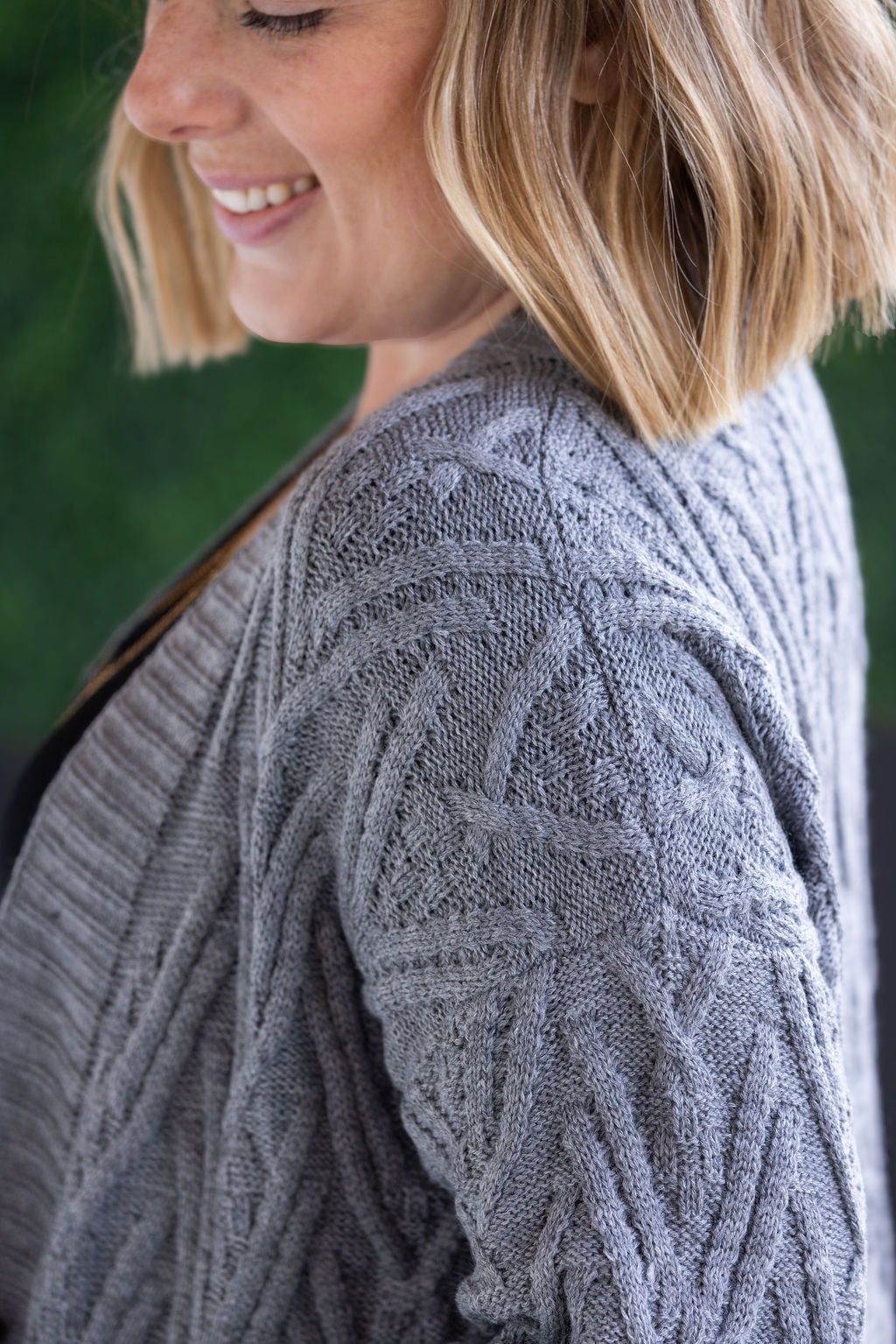 IN STOCK Brooks Button Sweater Cardigan - Grey