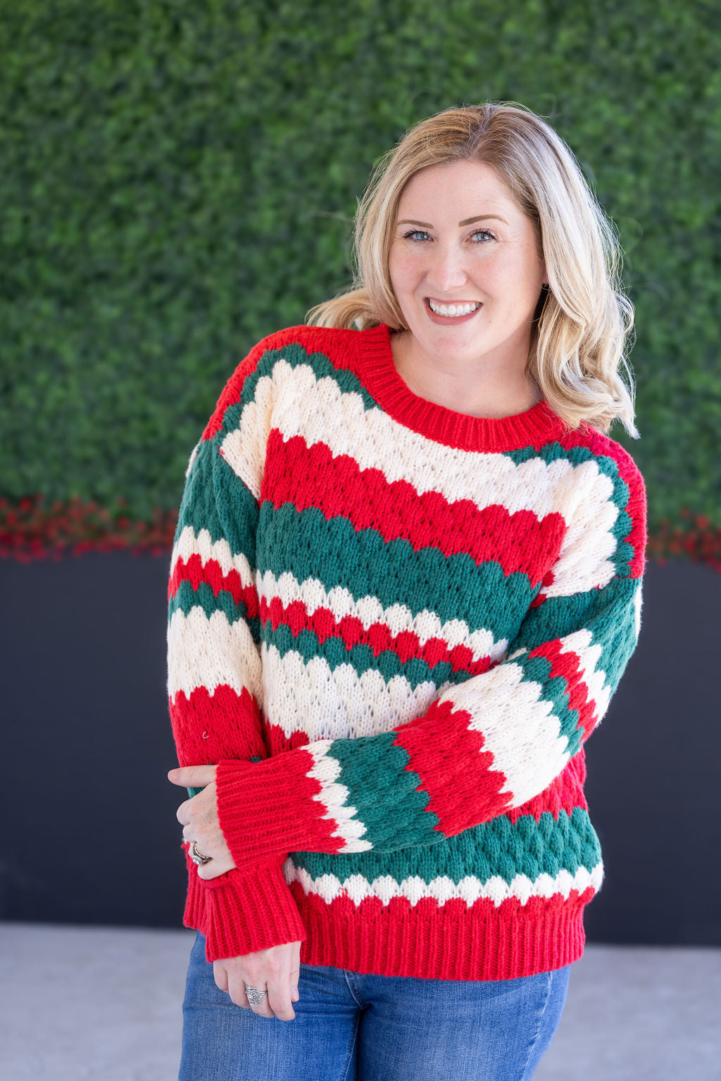 IN STOCK Christmas Stripes Sweater